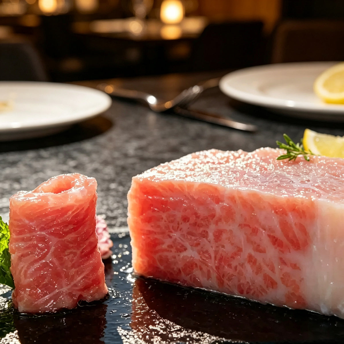Sashimi-Grade Frozen Bluefin Tuna Chunks