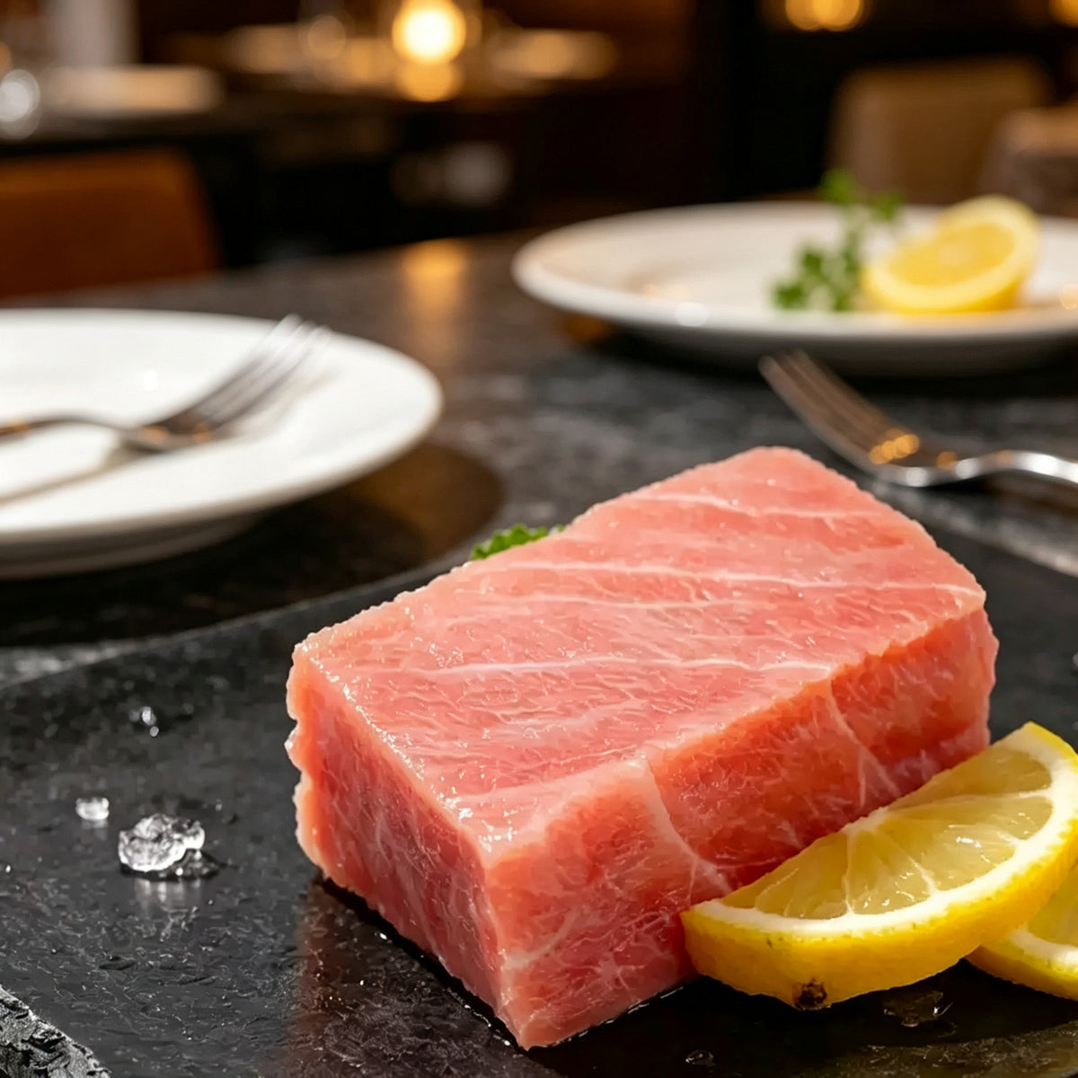 Sashimi-Grade Frozen Bluefin Tuna Chunks